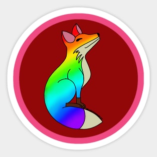 Happy Fox - Proud Sticker